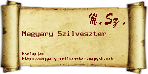 Magyary Szilveszter névjegykártya